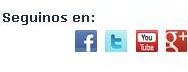Seguinos en Facebook Twitter Youtube Google+
